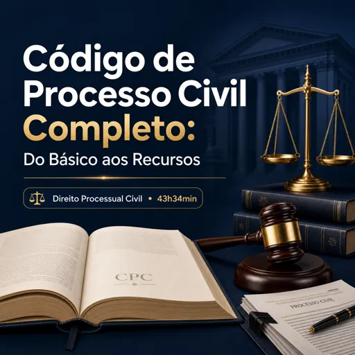 Imagem do Curso gratuito Código de Processo Civil Completo: Do Básico aos Recursos