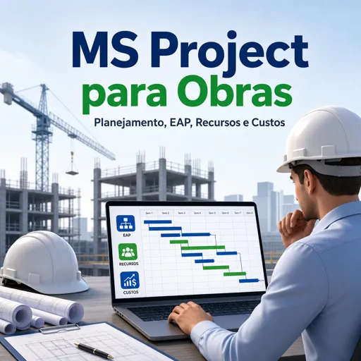 Imagem do Curso gratuito MS Project para Obras: Planejamento, EAP, Recursos e Custos