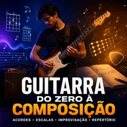 Imagem do Curso gratuito Guitarra do Zero à Composição (Acordes, Escalas, Improvisação e Repertório)