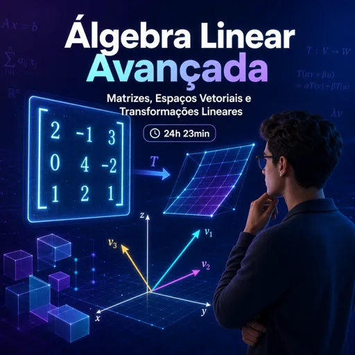 Imagem do Curso gratuito Álgebra Linear Avançada: Matrizes, Espaços Vetoriais e Transformações Lineares