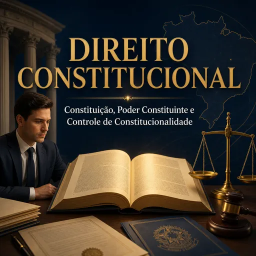 Imagem do Curso gratuito Direito Constitucional: Constituição, Poder Constituinte e Controle de Constitucionalidade