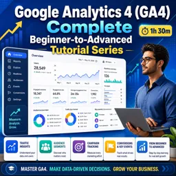 Free Course Image Google Analytics 4 (GA4) Complete Beginner-to-Advanced Tutorial Series