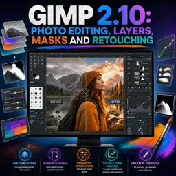 Free Course Image GIMP 2.10: Photo Editing, Layers, Masks and Retouching