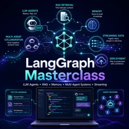 Free Course Image LangGraph Masterclass: Build LLM Agents, RAG, Memory, Multi-Agent Systems and Streaming