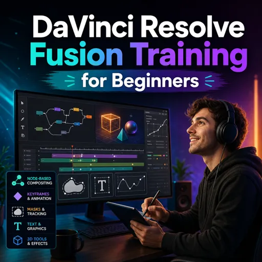 Free Course Image DaVinci Resolve Fusion Training for Beginners