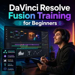 Free Course Image DaVinci Resolve Fusion Training for Beginners
