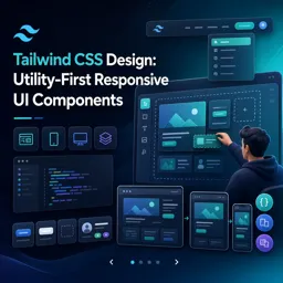 Free Course Image Tailwind CSS Design: Utility-First Responsive UI Components