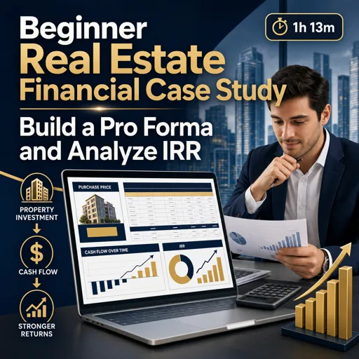 Free Course Image Beginner Real Estate Financial Case Study: Build a Pro Forma and Analyze IRR