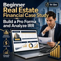 Free Course Image Beginner Real Estate Financial Case Study: Build a Pro Forma and Analyze IRR