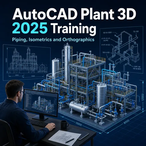 Free Course Image AutoCAD Plant 3D 2025 Training: Piping, Isometrics and Orthographics