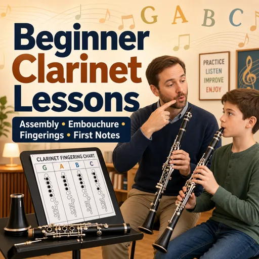 Free Course Image Beginner Clarinet Lessons: Assembly, Embouchure, Fingerings and First Notes
