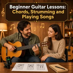 Free Course Image Beginner Guitar Lessons: Chords, Strumming and Playing Songs