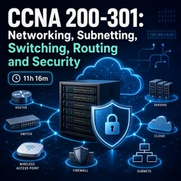 Free Course Image CCNA 200-301: Networking, Subnetting, Switching, Routing and Security