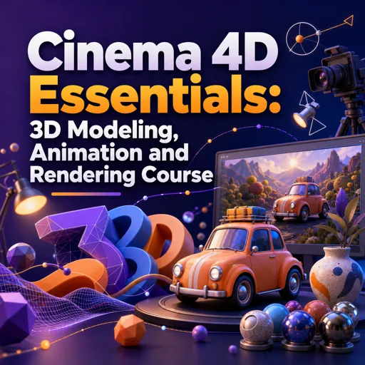 Free Course Image Cinema 4D Essentials: 3D Modeling, Animation and Rendering Course