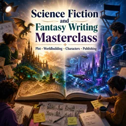 Free Course Image Science Fiction and Fantasy Writing Masterclass (Plot, Worldbuilding, Characters and Publishing)