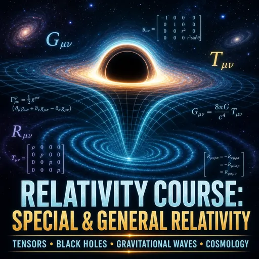 Free Course Image Relativity Course: Special and General Relativity, Tensors, Black Holes, Gravitational Waves and Cosmology