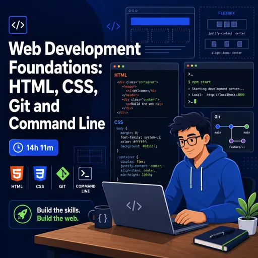 Free Course Image Web Development Foundations: HTML, CSS, Git and Command Line