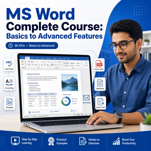 Free Course Image MS Word Complete Course: Basics to Advanced Features