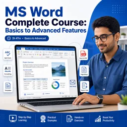 Free Course Image MS Word Complete Course: Basics to Advanced Features