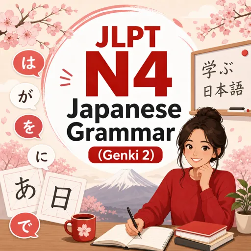 Free Course Image JLPT N4 Japanese Grammar (Genki 2)