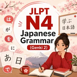 Free Course Image JLPT N4 Japanese Grammar (Genki 2)