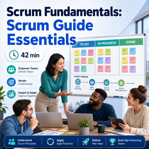 Free Course Image Scrum Fundamentals: Scrum Guide Essentials