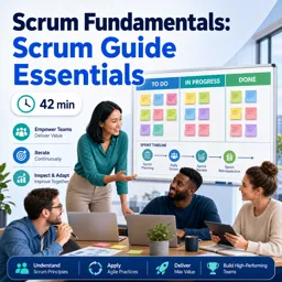 Free Course Image Scrum Fundamentals: Scrum Guide Essentials