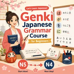 Free Course Image Genki Japanese Grammar Course for Beginners