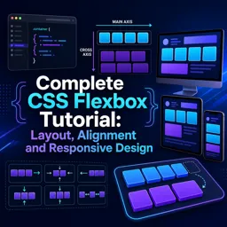 Free Course Image Complete CSS Flexbox Tutorial: Layout, Alignment and Responsive Design