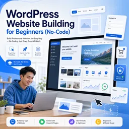 Free Course Image WordPress Website Building for Beginners (No-Code)