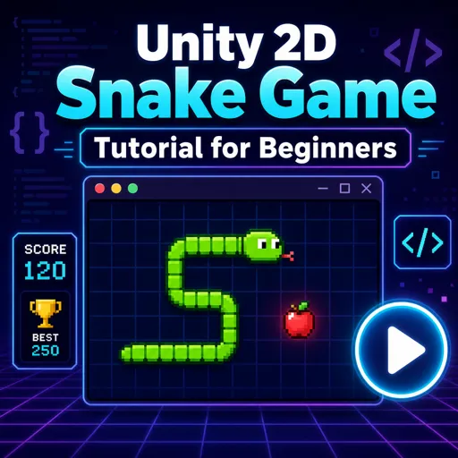 Free Course Image Unity 2D Snake Game Tutorial for Beginners