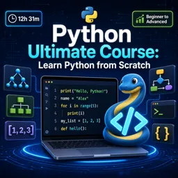 Free Course Image Python Ultimate Course: Learn Python from Scratch