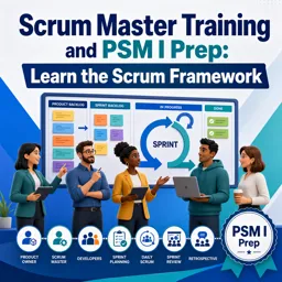 Free Course Image Scrum Master Training and PSM I Prep: Learn the Scrum Framework