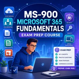Free Course Image MS-900 Microsoft 365 Fundamentals Exam Prep Course