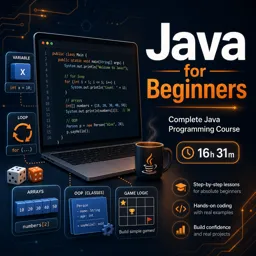 Free Course Image Java for Beginners: Complete Java Programming Course