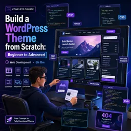 Free Course Image Build a WordPress Theme from Scratch: Beginner to Advanced