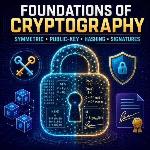 Free Course Image Foundations of Cryptography: Symmetric, Public-Key, Hashing and Signatures