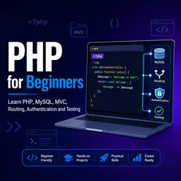 Free Course Image PHP for Beginners: Learn PHP, MySQL, MVC, Routing, Authentication and Testing