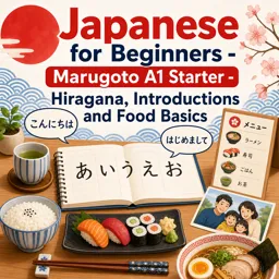 Free Course Image Japanese for Beginners - Marugoto A1 Starter - Hiragana, Introductions and Food Basics