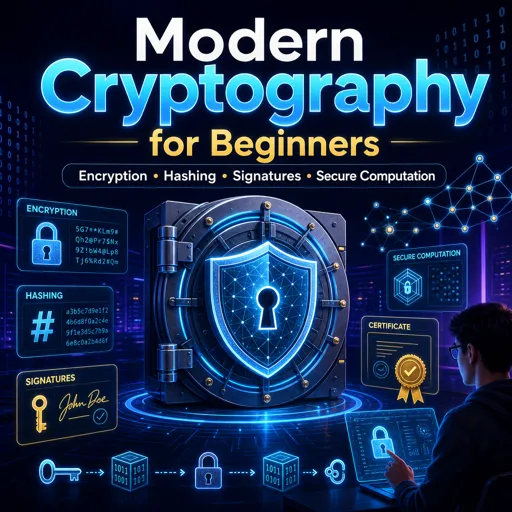 Free Course Image Modern Cryptography for Beginners: Encryption, Hashing, Signatures and Secure Computation