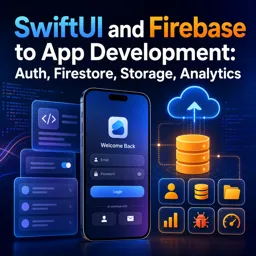 Free Course Image SwiftUI and Firebase to App Development: Auth, Firestore, Storage, Analytics