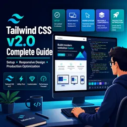Free Course Image Tailwind CSS v2.0 Complete Guide: Setup, Responsive Design and Production Optimization