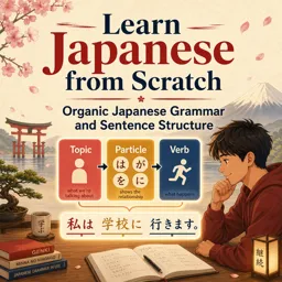Free Course Image Learn Japanese from Scratch: Organic Japanese Grammar and Sentence Structure