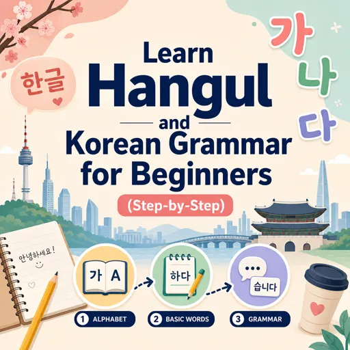 Free Course Image Learn Hangul and Korean Grammar for Beginners (Step-by-Step)