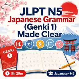 Free Course Image JLPT N5 Japanese Grammar (Genki 1) Made Clear