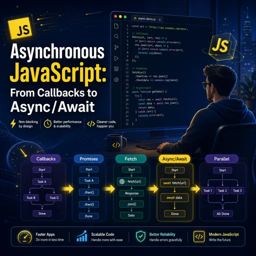 Free Course Image Asynchronous JavaScript: From Callbacks to Async/Await