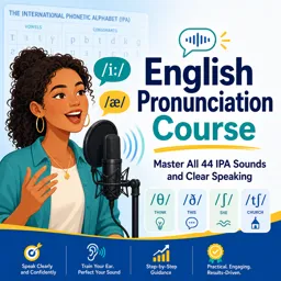 Free Course Image English Pronunciation Course: Master All 44 IPA Sounds and Clear Speaking
