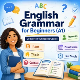 Free Course Image English Grammar for Beginners (A1) Complete Foundations Course