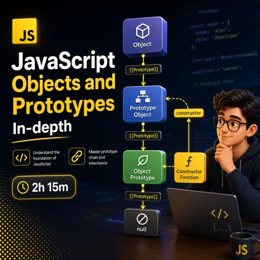 Free Course Image JavaScript Objects and Prototypes In-depth