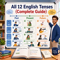 Free Course Image All 12 English Tenses (Complete Guide)
